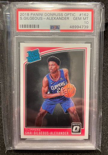 2018 Panini Donruss Optic Shai Gilgeous-Alexander Rated Rookie PSA 10