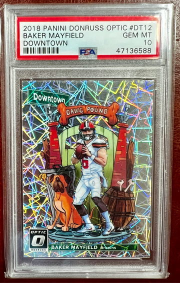 2018 Panini Donruss Optic Baker Mayfield Downtown ROOKIE