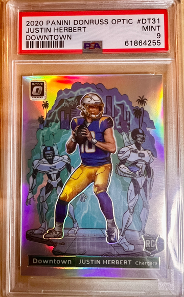 2020 Panini Donruss Optic Justin Herbert Rookie Downtown