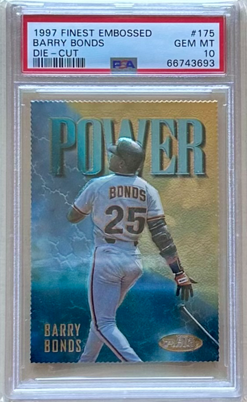 1997 Finest Embossed Barry Bonds PSA 10