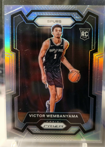 2023-24 panini prizm basketball victor wembanyama RC silver prizm #136. 