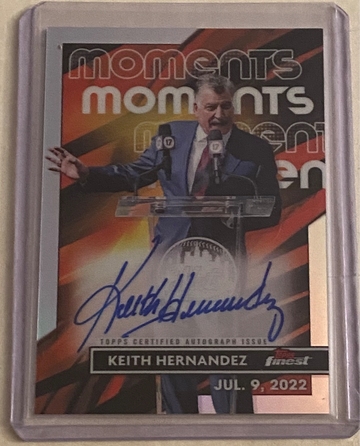 2023 Topps Finest Keith Hernandez “Finest Moments” auto