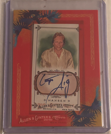 2010 Allen & Ginter Sig Hansen framed mini auto “Deadliest Catch” captain