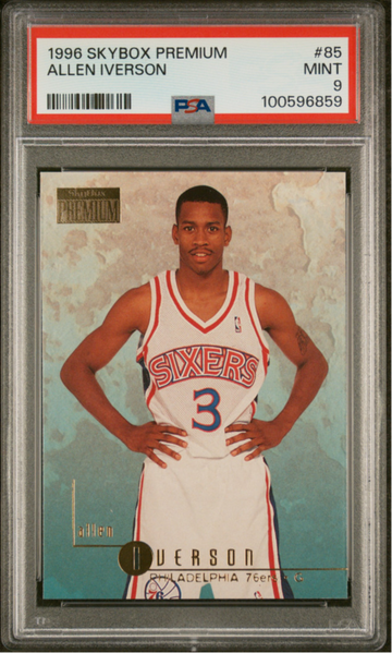 Allen Iverson 1996 Skybox Premium PSA 9
