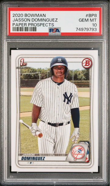 Jasson Dominguez 2020 Bowman Prospects #BP-8 PSA 10