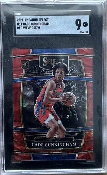 2021-22 panini select Cade Cunningham Red Wave RC