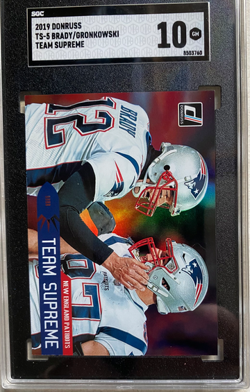 Tom Brady/Rob Gronkowski TS-5 2019 Donruss CASE HIT