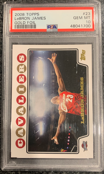 Lebron James 2008-09 Topps Gold Foil PSA 10
