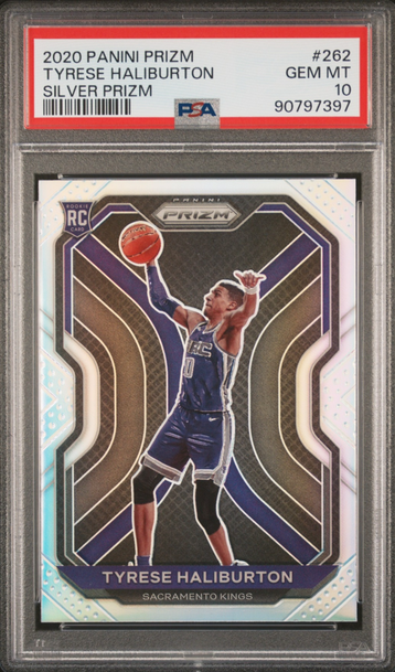 2020 Prizm Tyrese Haliburton #262 silver PSA 10 Gem mint