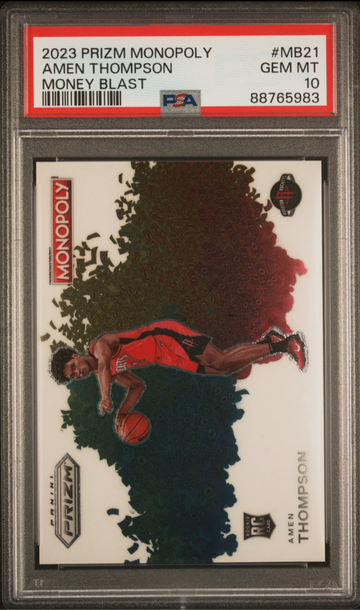 2023 Prizm Monopoly Amen Thompson money blast #MB21 PSA 10 Gem mint