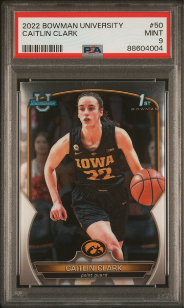 2022 Bowman University Catlin Clark #50 PSA 9 Mint