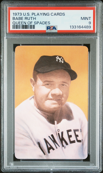 1973 U.S. PLAYING CARD RUTH QUEEN OF SPADES BABE RUTH PSA 9