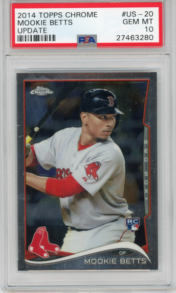 2014 Topps Chrome Update Mookie Betts PSA 10 