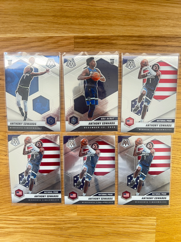 2020-21 Mosaic Anthony Edwards RC Lot