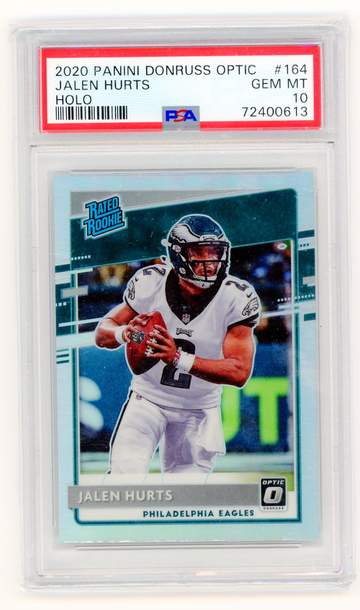2020 Panini Donruss Optic Jalen Hurts Holo #164 PSA 10 Rookie