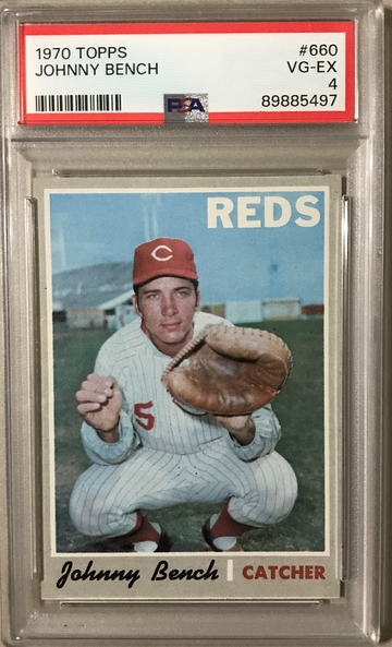 1970 Topps Johnny Bench #660 PSA 4