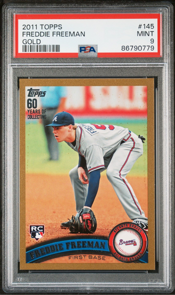2011 Freddie Freeman Topps Update Gold. PSA 9