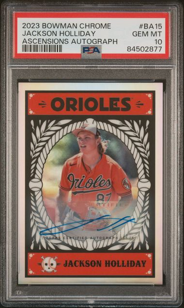 Jackson Holliday 2023 Bowman Chrome Ascensions Auto /150 #BA-15 