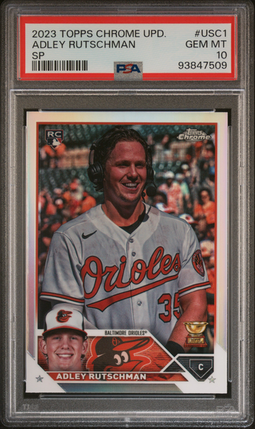 2023 Topps Chrome Update Adley Rutchman SP Refractor #USC1 PSA 10