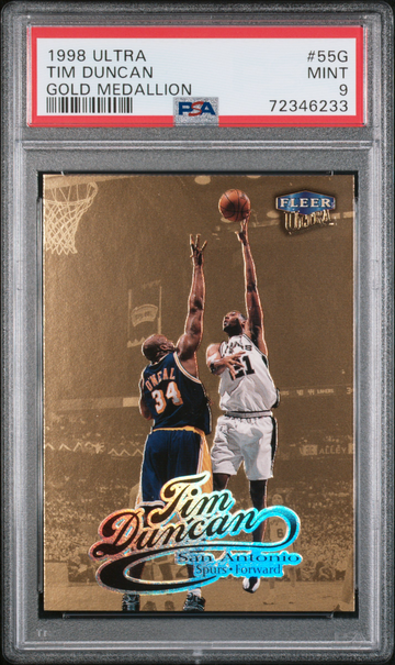 1998 Ultra Tim Duncan Gold Medallion #55G PSA 9