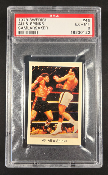 1976 Swedish Ali & Spinks Samlarsaker #48 PSA 6