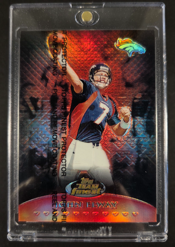 1999 Topps Finest John Elway Refractor w/Coating 46/50 #T6 NM/MT