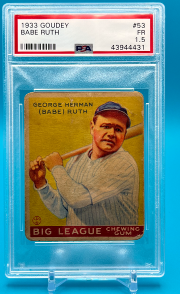 1933 BABE RUTH GOUDEY PSA 1.5 