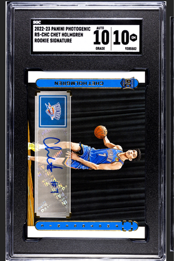2022-23 Panini Photogenic Chet Holmgren Autograph SGC 10/10