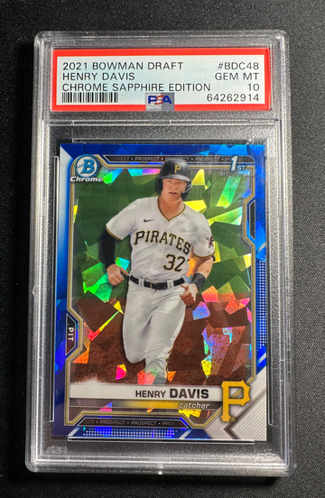2021 Bowman Draft Henry Davis Sapphire 1st Bowman PSA 10 #BDC48