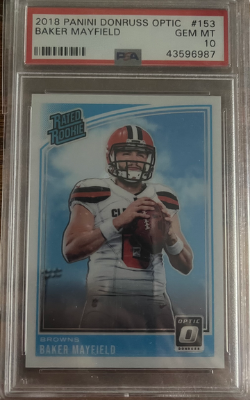 2018 Panini Optic Baker Mayfield PSA 10