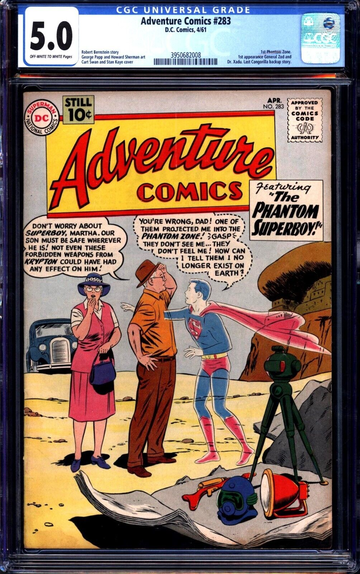 Adventure Comics #283 (1961) CGC 5.0 -- O/w to w; 1st General Zod & Phantom Zone