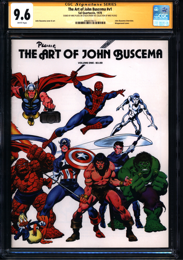 The Art of John Buscema #1 (1978) CGC 9.6 - White pages; Mike Ploog Coll; Signed