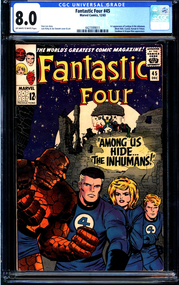 Fantastic Four #45 (1965) CGC 8.0 - 1st appearance of the Inhumans; Lee & Kirby