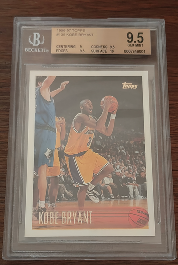 1996-97 Topps Kobe Bryant Rookie BGS 9.5