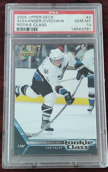 2005-06 Upper Deck ROOKIE CLASS #2 Alex Ovechkin PSA 10 Gem Mint!