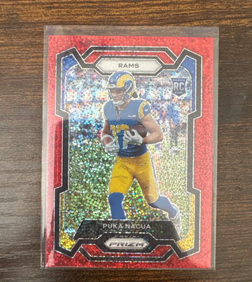 2023 Panini Prizm Sparkle Pack Puka Nacua Red Sparkle