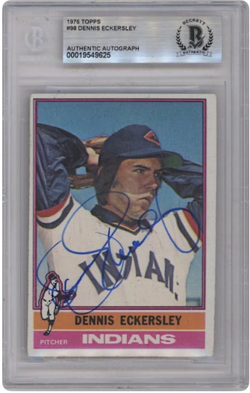 1976 Topps Dennis Eckersley Auto BGS
