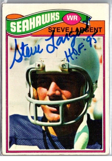 1977 Topps Steve Largent autographed