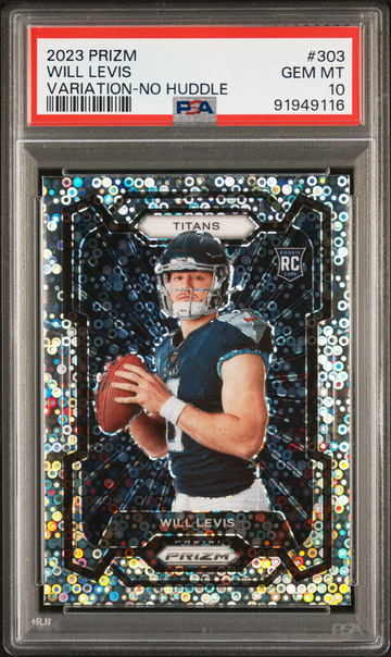 2023 Prizm Will Levis No Huddle Variation PSA 10