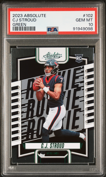 2023 Absolute CJ Stroud Green PSA 10