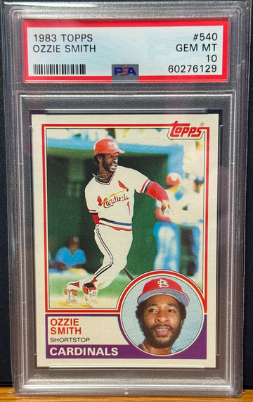 1983 Topps Ozzie Smith #540 PSA 10 GEM MINT St. Louis Cardinals