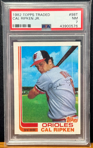 1982 Topps Traded Cal Ripken Jr. #98T ROOKIE CARD RC PSA 7 NM