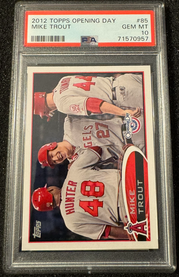 2012 Topps Opening Day Mike Trout 2ND YEAR CARD #85 PSA 10 GEM MINT *GOAT*