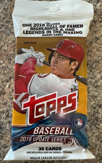 2018 Topps Update Fat Pack Cello *SEALED/UNOPENED*