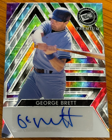 2024 Leaf Press Pass Premium George Brett 1/1 AUTOGRAPH #PPBA-