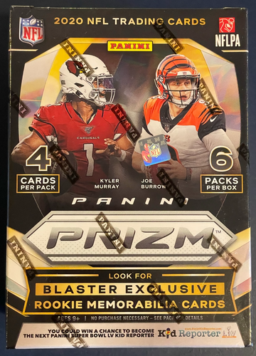(1) UNOPENED 2020 Panini Prizm NFL FOOTBALL Blaster Box 24 cards