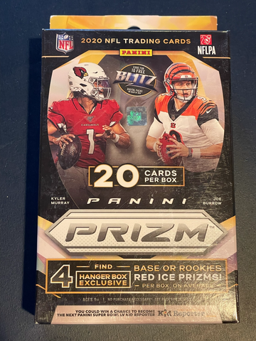 (1) UNOPENED 2020 Panini Prizm NFL FOOTBALL HANGER Box Burrow Hurts Tua Love Herbert RC??