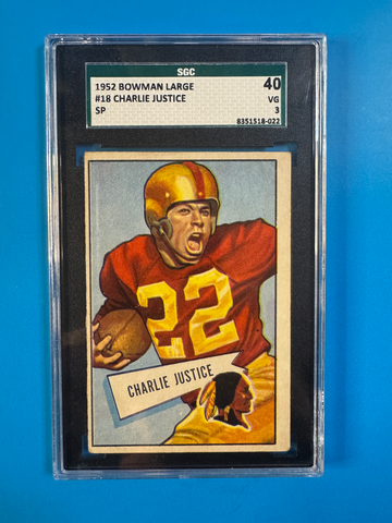 1952 Bowman #18 Charlie Justice