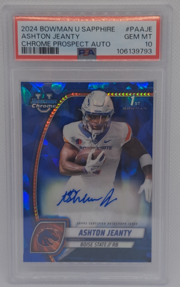 2024 Ashton Jeanty Bowman Sapphire U Chrome #PAAJE SSP