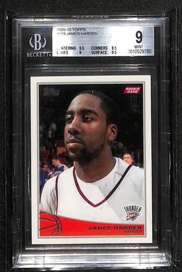 2009-10 Topps James Harden Rookie # 319 BGS 9!
